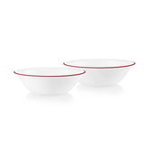 Corelle® Radiant Red Banded 1-quart Serving Bowls, 2-pack