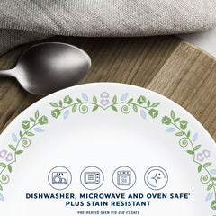 Corelle® Bryndle 12-Piece Glass Dinnerware Set, Service for 4