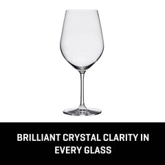 Lucaris Tokyo Temptation Bordeaux Glasses (4-Pieces), 21-ounce, Dishwasher Safe, Lead-free Crystalline