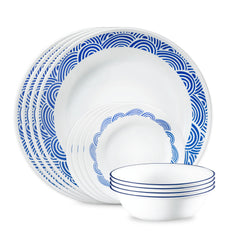 Corelle® Rolling Waves 18-piece Dinnerware Set, Service for 6