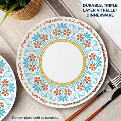 Corelle® Global Collection Terracotta Dreams, 8.5” Salad Plates, 6-pack