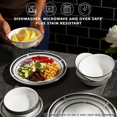 Corelle® Brasserie 6.75" Appetizer Plate, 6-pack
