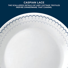 Corelle® Caspian Lace 66-piece Dinnerware Set, Service for 12