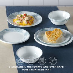 Corelle® Salt Wash 12-piece Dinnerware Set, Service for 4