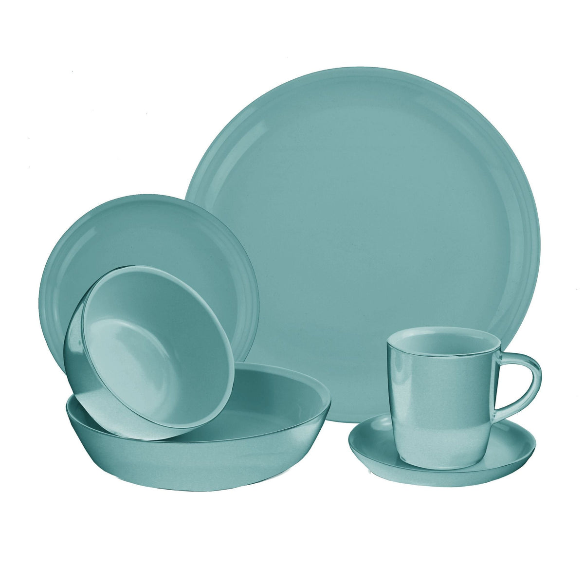 CorningWare® 6-piece Pool Blue Dinnerware Set , Service for 1