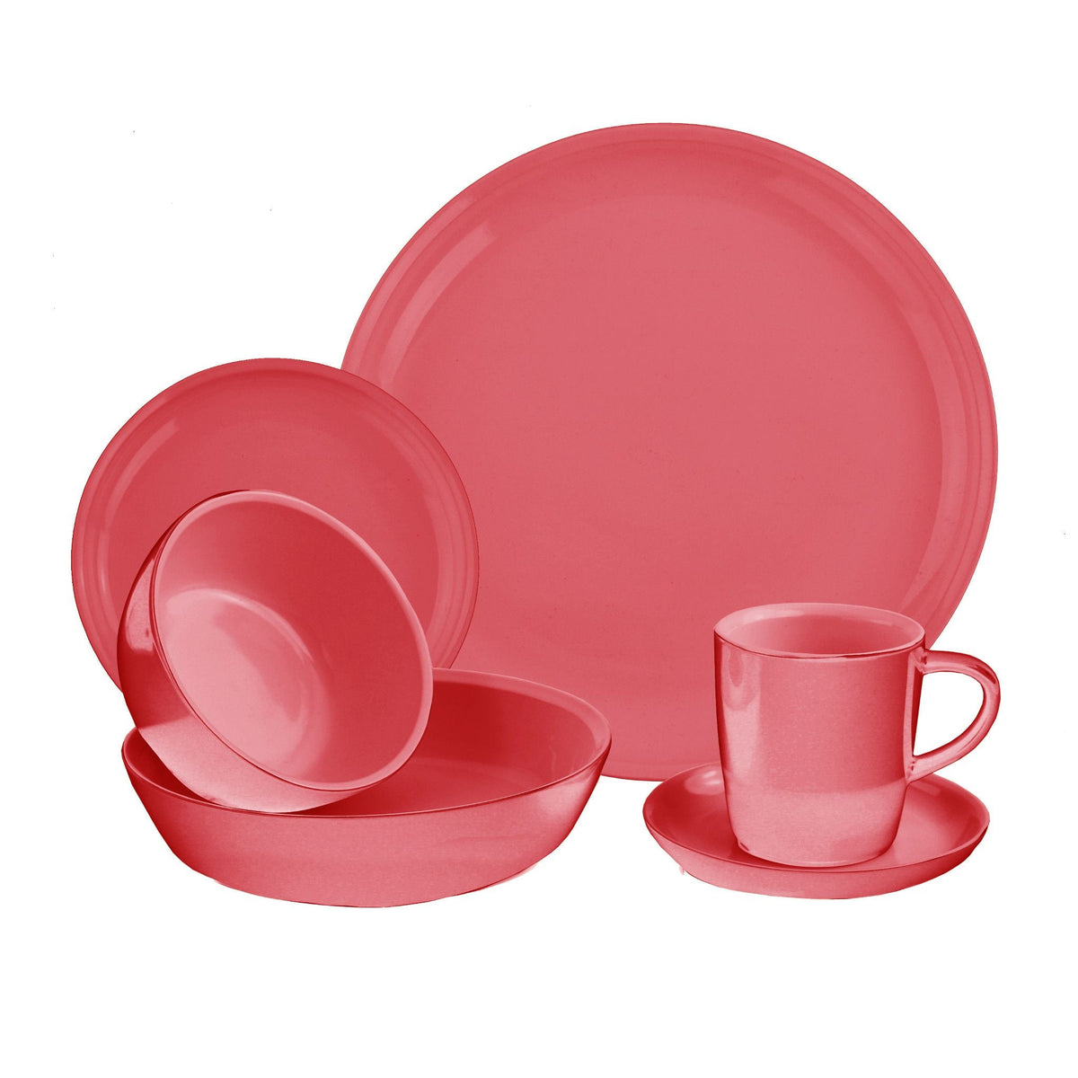 CorningWare® 6-piece Vermilion Dinnerware Set , Service for 1