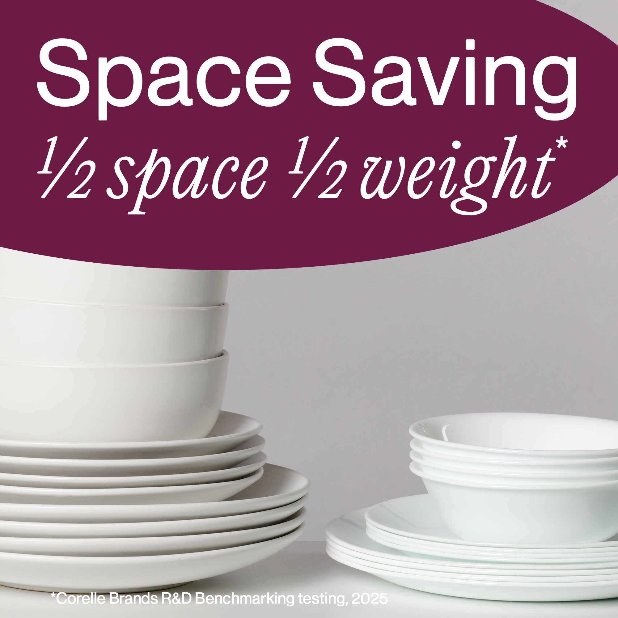 Corelle® Shimmering White 32-piece Dinnerware Set, Service for 8
