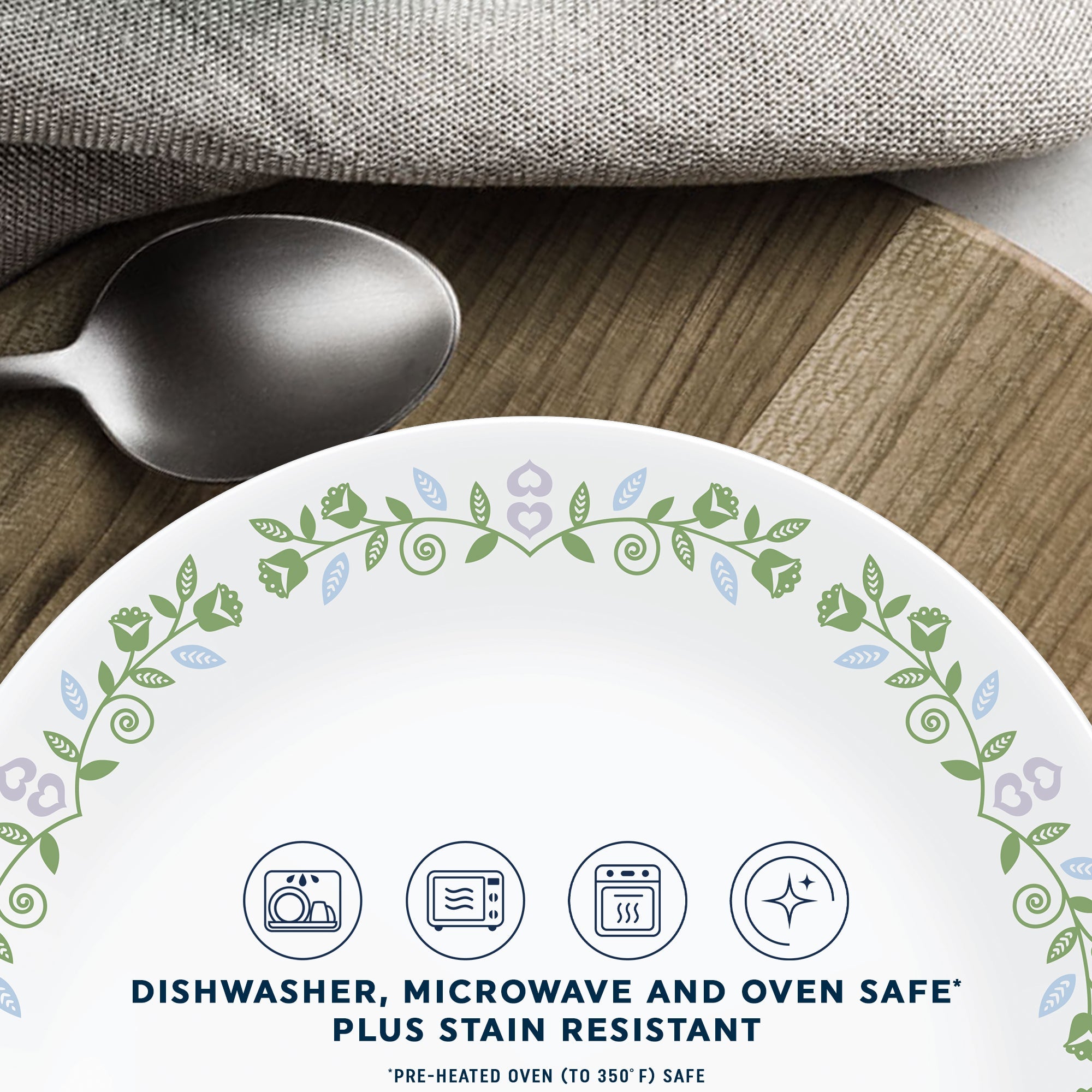 Corelle® Bryndle 12-Piece Glass Dinnerware Set, Service for 4