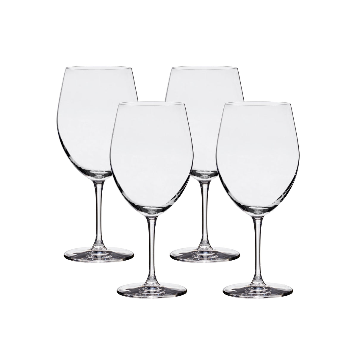 Lucaris Bangkok Bliss Bordeaux Glasses (4-Pieces), 25-ounce, Dishwasher Safe, Lead-free Crystalline