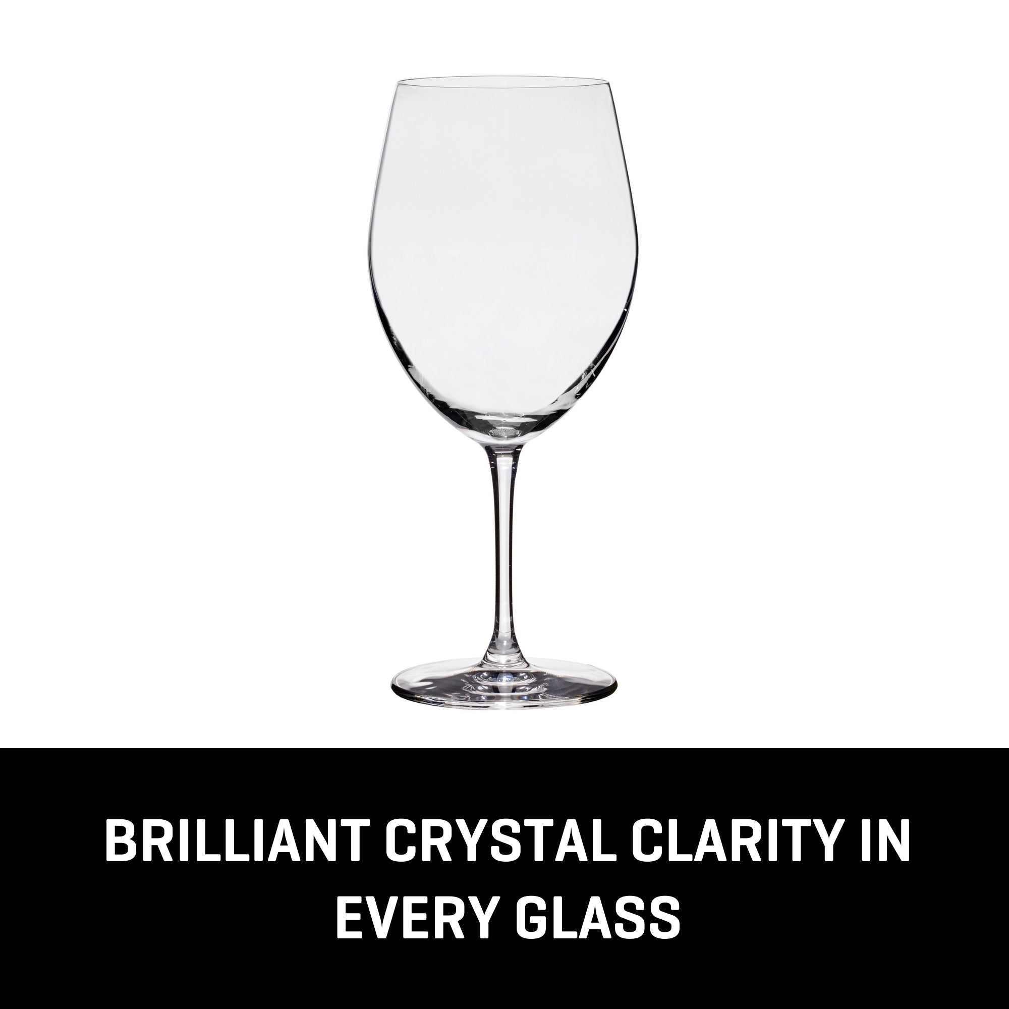 Lucaris Bangkok Bliss Cabernet Glasses (4-Pieces), 16-ounce, Dishwasher Safe, Lead-free Crystalline
