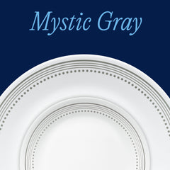 Corelle® Mystic Gray 18-piece Mugless Dinnerware Set, Service for 6