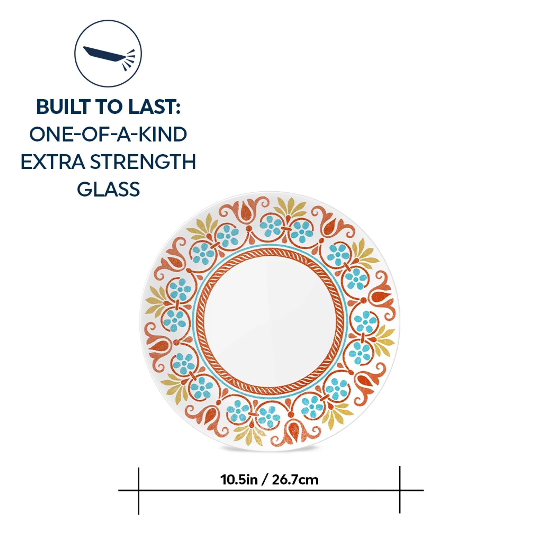 Corelle® Global Collection Terracotta Dreams 10.25” Dinner Plates, 6-pack
