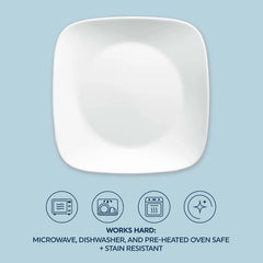 Corelle® Boutique Vivid White 8-piece Dinnerware Set, Service for 4