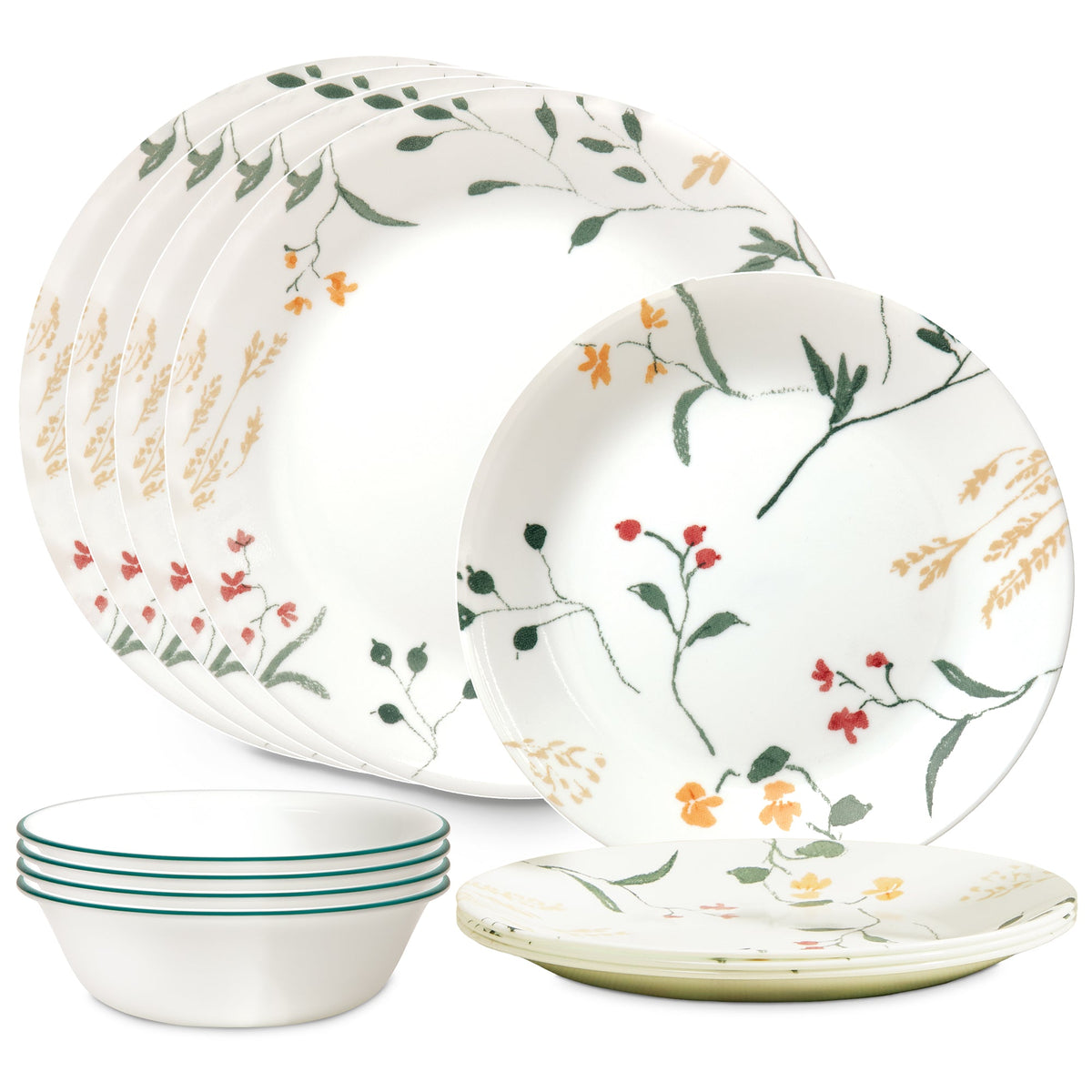 Corelle® Wildflower Scatter 12-piece Dinnerware Set, Service for 4