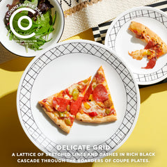 Corelle® Delicate Grid 18-piece Dinnerware Set, Service for 6