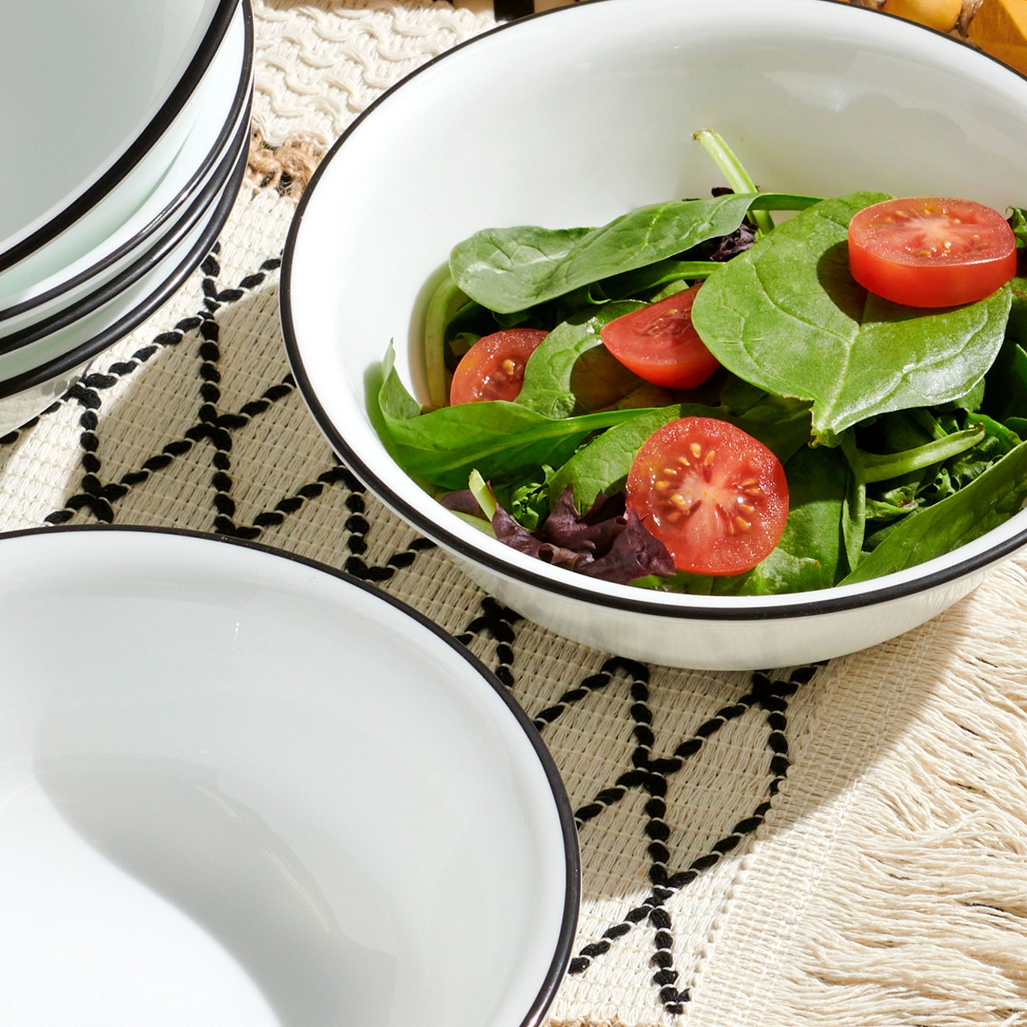 Corelle® Delicate Grid 18-piece Dinnerware Set, Service for 6
