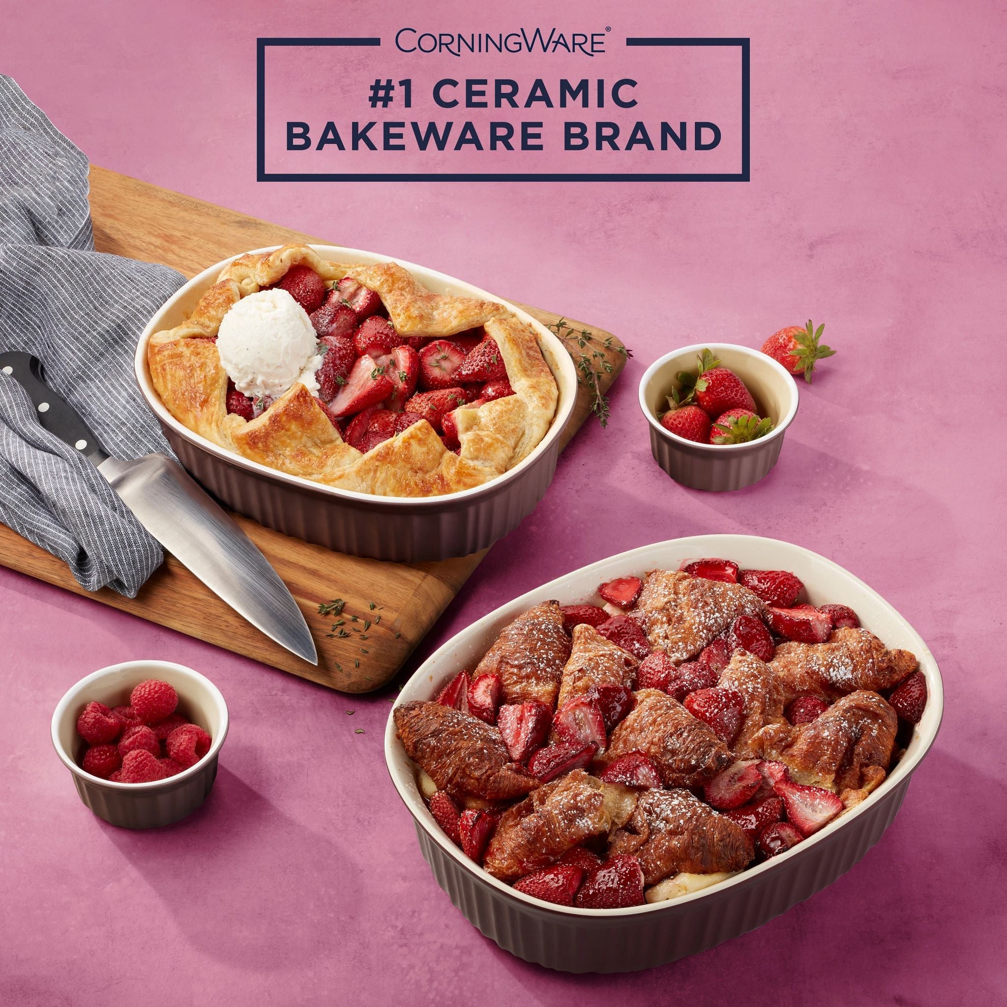 CorningWare® French Colors 10-piece Bakeware Set, Cabernet