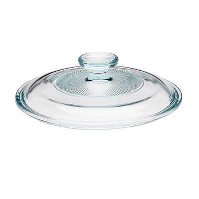 CorningWare® French White® Fluted Glass Lid for 1.5-quart Round Baking Dish