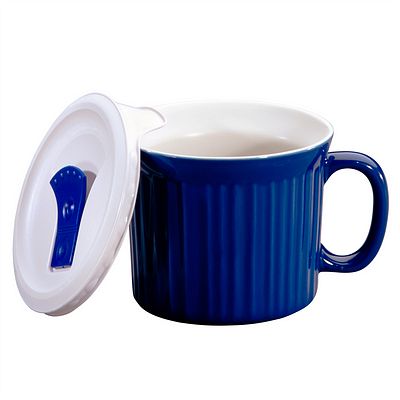 CorningWare® 20-ounce Blue Meal Mug™ with Vented Lid